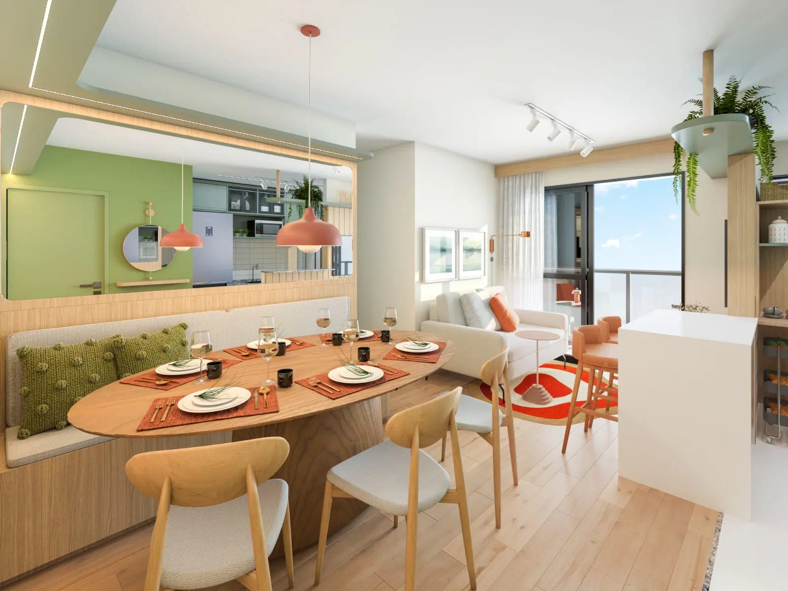 Sala e cozinha